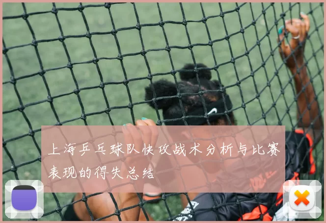 上海乒乓球队快攻战术分析与比赛表现的得失总结